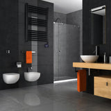 Elektrinis vonios šildytuvas Kopėtėlės Juodas Sieninis 90x50cm 600W Laikmatis