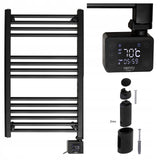 Elektrinis vonios šildytuvas Kopėtėlės Juodas Sieninis 90x50cm 600W Laikmatis