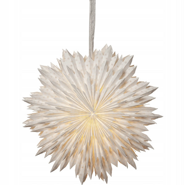 BALTA ŽVAIGŽDĖ CLOUD 60 cm - NAMŲ DEKORACIJOS KALĖDOMS IR RENGINIAMS