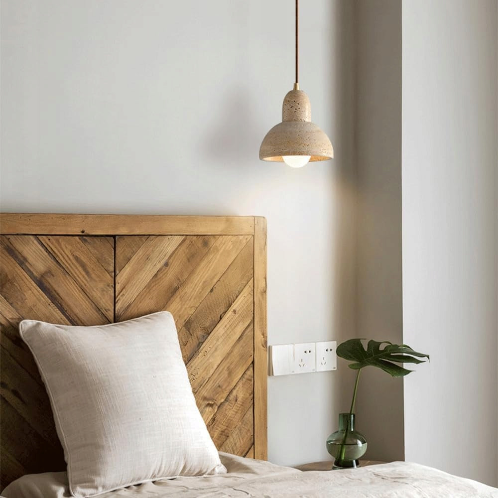 Bendrinis Mažas Namų Dekoras Retro Stiliaus Pakabinamas Šviestuvas Natūralus Marmuras