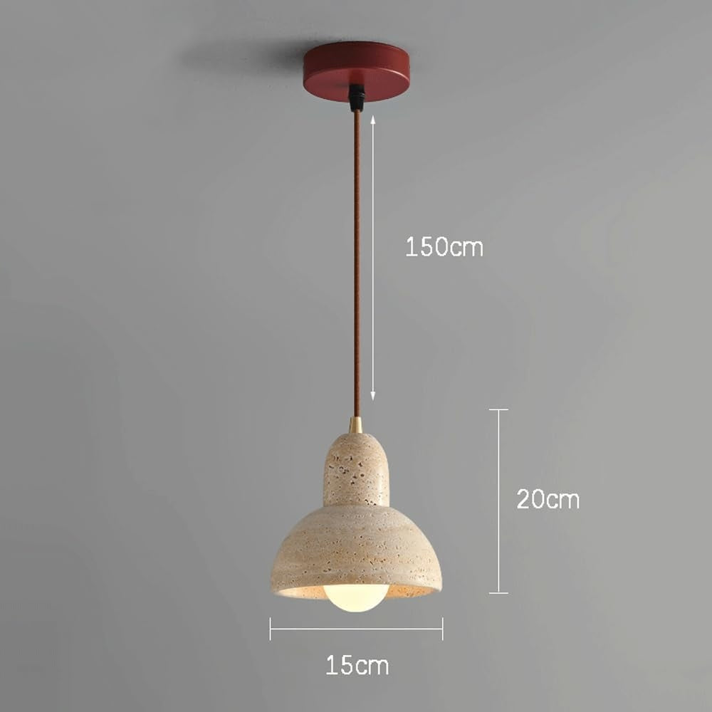 Bendrinis Mažas Namų Dekoras Retro Stiliaus Pakabinamas Šviestuvas Natūralus Marmuras