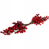 Dekoratyvinė girlianda su raudonais putino vaisiais 55 cm DEKORACIJA PAPUOŠALAS