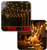 LED girlianda 30m 100+4 lemputės sodo terasos LED grandinėlė IP44