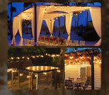 LED girlianda 30m 100+4 lemputės sodo terasos LED grandinėlė IP44