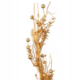 Girlianda iš auksinių šakelių su medine puošmena KALĖDINĖ ŠVENTINĖ