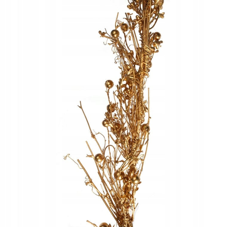 Girlianda iš auksinių šakelių su medine puošmena KALĖDINĖ ŠVENTINĖ