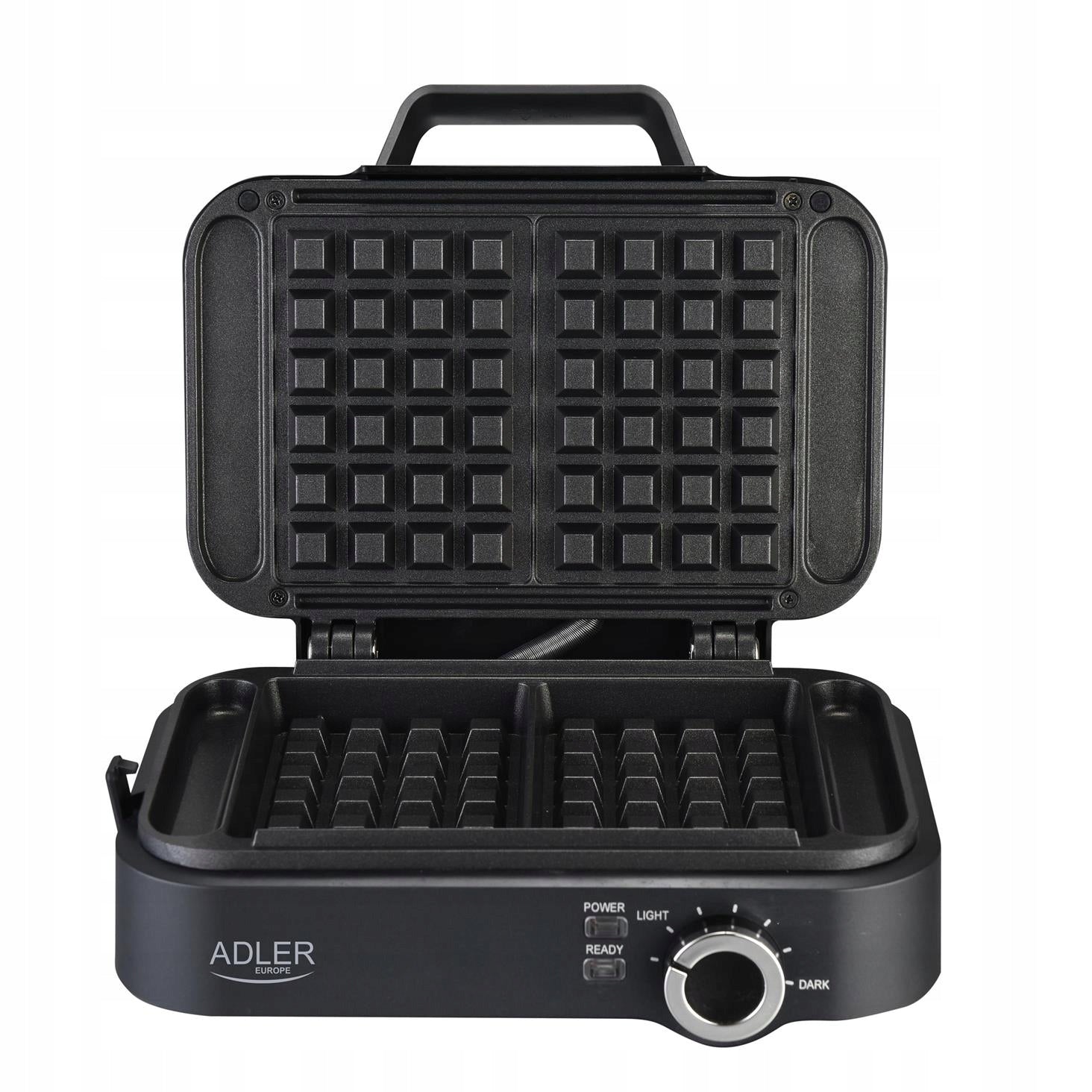 Gofravimo aparatas 2000W XXL 2 dideliems vafliams Sklandus temperatūros reguliavimas NON-STICK