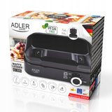 Gofravimo aparatas 2000W XXL 2 dideliems vafliams Sklandus temperatūros reguliavimas NON-STICK