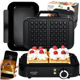 Gofravimo aparatas 2000W XXL 2 dideliems vafliams Sklandus temperatūros reguliavimas NON-STICK