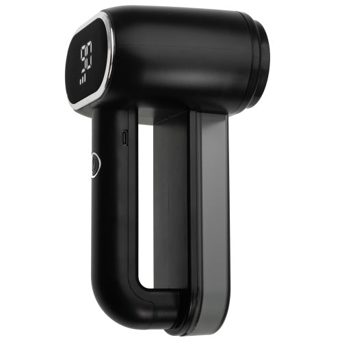 Audinių skustuvas megztiniams, LCD ekranas, 2 galvutės, JUODAS, akumuliatorinis