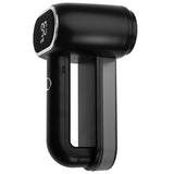 Audinių skustuvas megztiniams, LCD ekranas, 2 galvutės, JUODAS, akumuliatorinis