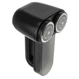 Audinių skustuvas megztiniams, LCD ekranas, 2 galvutės, JUODAS, akumuliatorinis