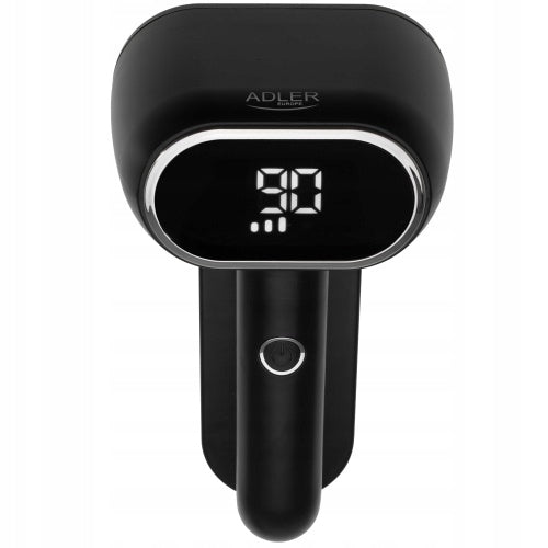 Audinių skustuvas megztiniams, LCD ekranas, 2 galvutės, JUODAS, akumuliatorinis