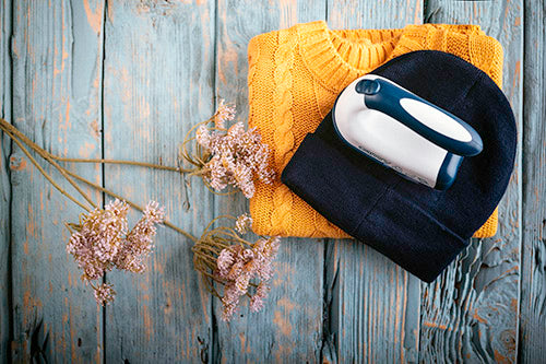 Audinių skustuvas drabužiams, veikiantis nuo baterijų ir tinklo, 65 mm skersmens, nuo pūkelių