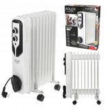 Aliejaus radiatorius 9 sekcijų OLEJAK 2000W su ratukais Adler AD 7816