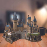 HARRY POTTER HOGWARTS DVIDINIS MODELIS 3D PILIS HOGWORTAS 4D KONSTRUKCIJA DIDELĖ 48 CM HARRY POTTER