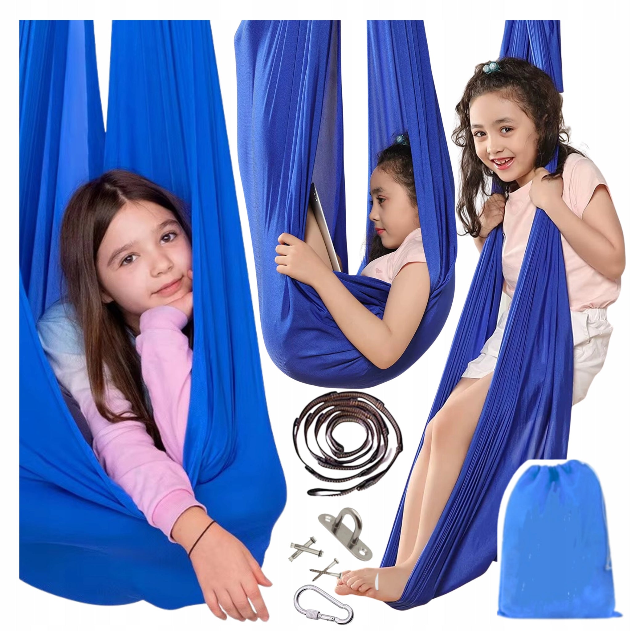 VAIKŲ SŪPUOKLYS HAMAKAS AUDINYS BAMBINO AKROBATINĖ JOGA 280x150CM