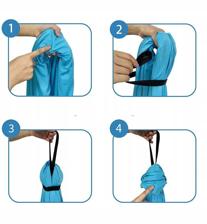 VAIKŲ SŪPUOKLYS HAMAKAS AUDINYS BAMBINO AKROBATINĖ JOGA 280x150CM