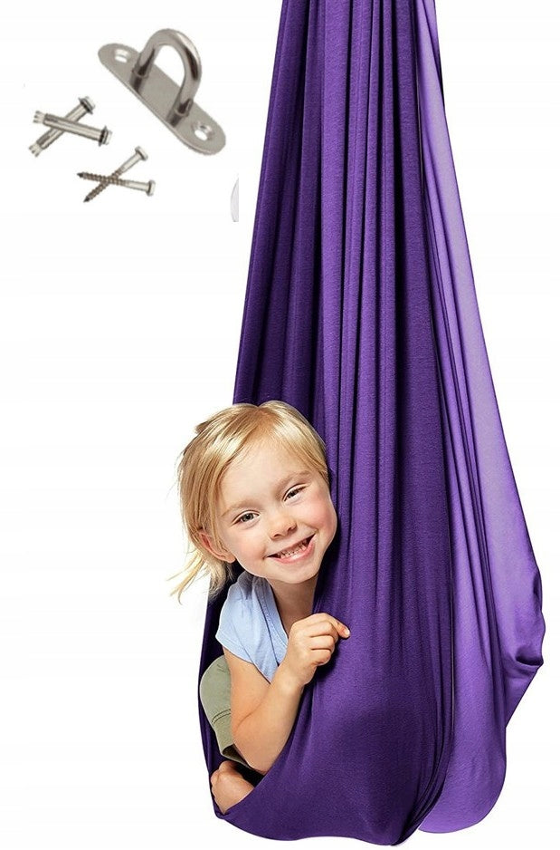 VAIKŲ SŪPUOKLYS HAMAKAS AUDINYS BAMBINO AKROBATINĖ JOGA 280x150CM