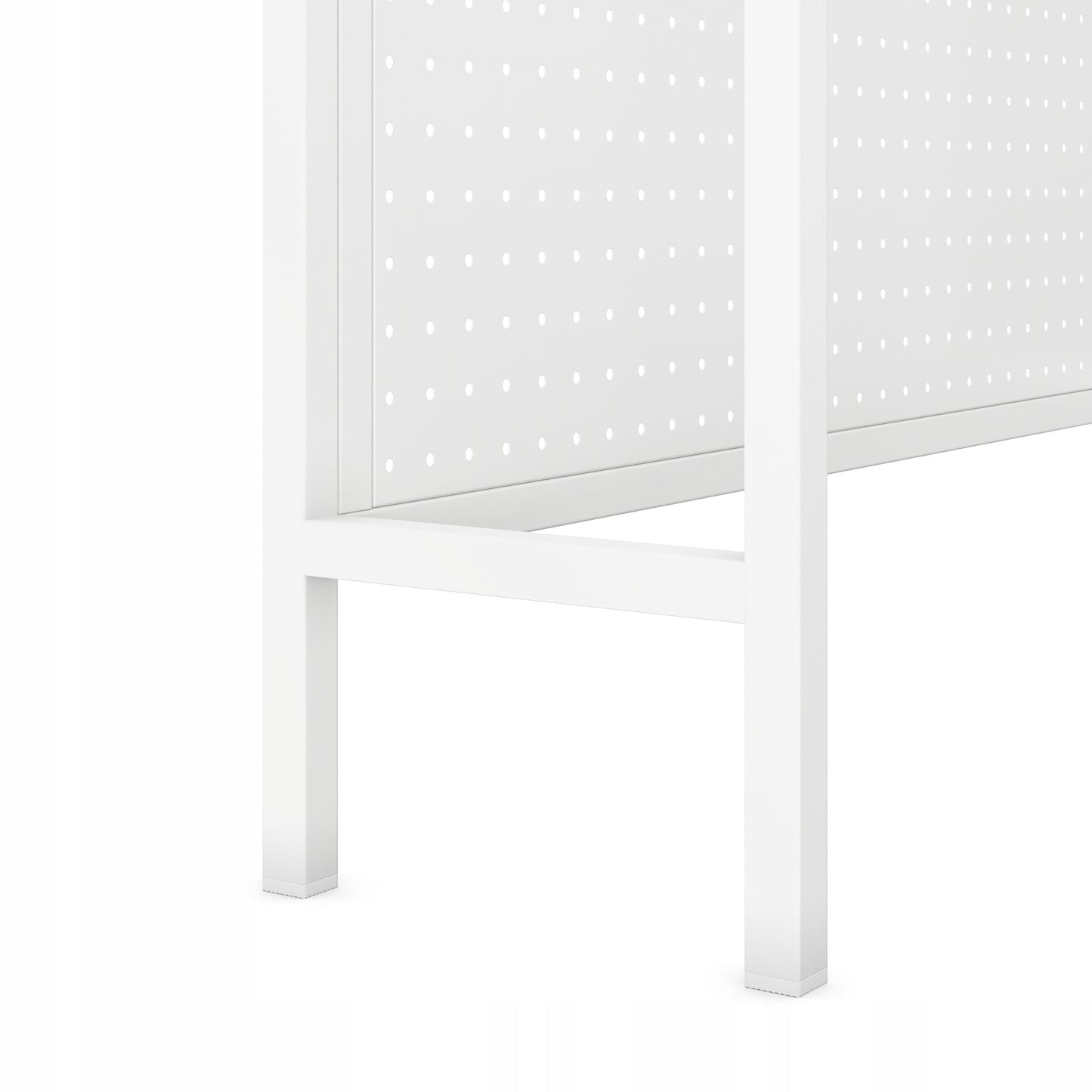 JAN NOWAK Metalinis stalo viršus 95 cm perforuotas JENNY: Balta