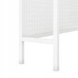 JAN NOWAK Metalinis stalo viršus 95 cm perforuotas JENNY: Balta