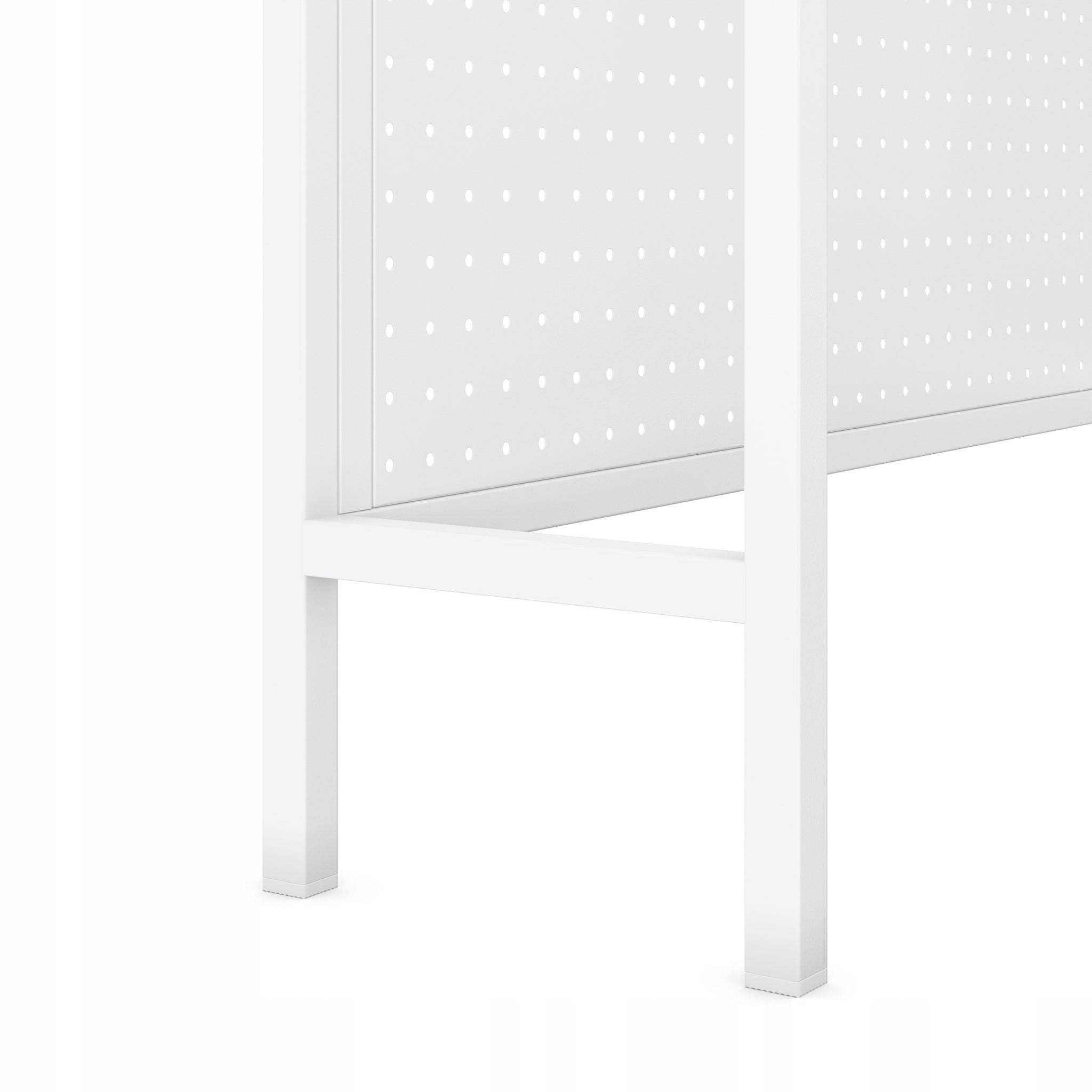 JAN NOWAK Metalinis stalo viršus 95 cm perforuotas JENNY: Balta