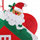 Advento kalendorius "Namukas" iš veltinio, 60 cm, Kalėdinė dekoracija su 24 skyreliais