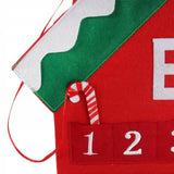 Advento kalendorius "Namukas" iš veltinio, 60 cm, Kalėdinė dekoracija su 24 skyreliais