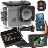 SPORTO KAMERA GO Pro 4U 4K WIFI USB NEPRLŪGSTAMA + 1050mAh 3.7V AKUMULIATORIUS