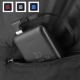 Šildoma liemenė be rankovių, unisex žiemos striukė su USB, powerbank XXXL