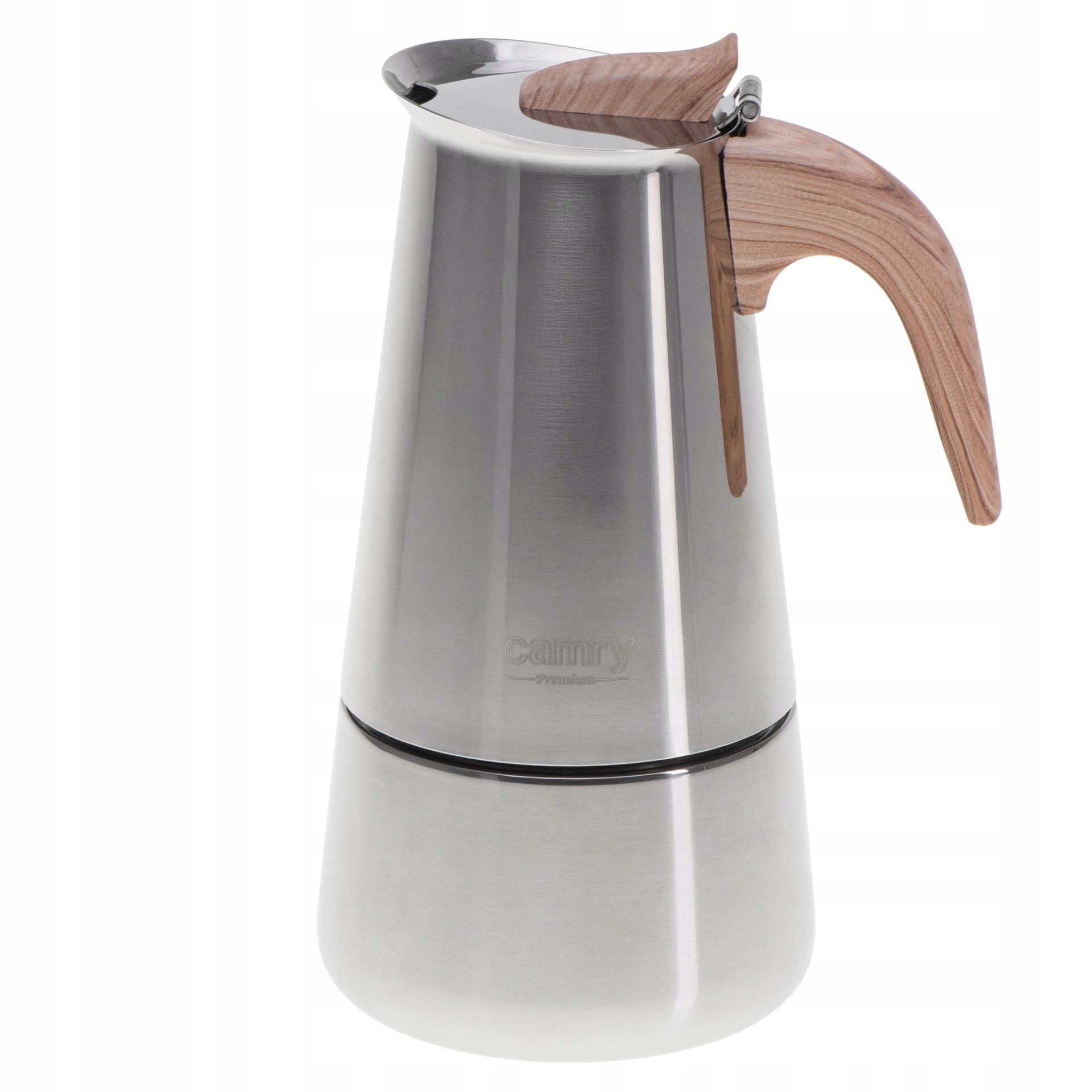 Kavinukas kavos virimo aparatas ESPRESSO, veikia ant indukcijos ir dujų, plieninis, 450ml