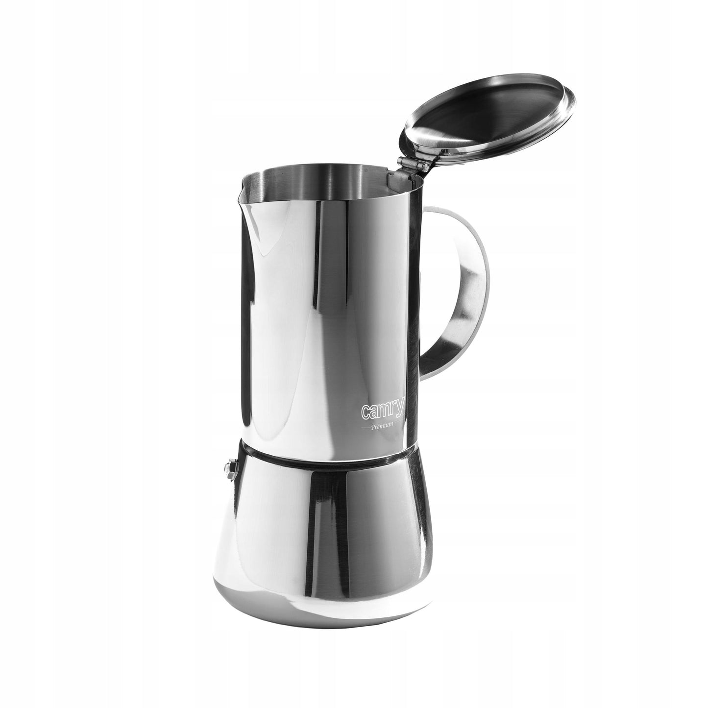 Kavinukas kavos virimo aparatas espresso, tinka indukcinėms, dujinėms viryklėms, plieninis, 500ml