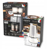 Kavos viryklė 450ml ant indukcinės / dujinės viryklės, plieninė + rankinis kavos malūnėlis