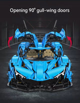 Statybinės kaladėlės CaDA Sportinis automobilis 60 cm V12 Hiperautomobilis Lenktyninė transporto priemonė 3865 el.