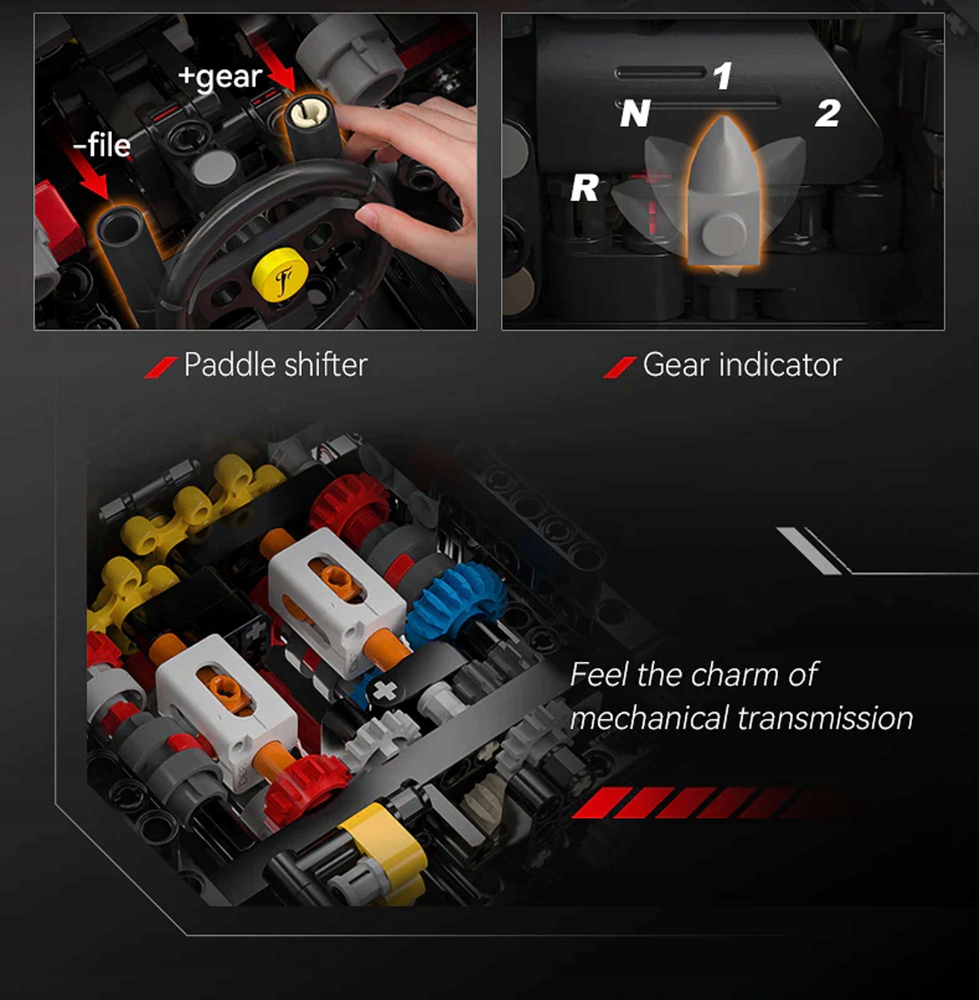 Konstrukcinis rinkinys CADA Sportinis automobilis 60cm VIVA Hypercar Lenktyninis automobilis 4739 dalys