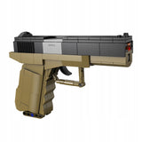 Konstrukcinis žaislas CADA GINKLAS GLOCK 17 MECHANINIS PISTOLETAS 338 DALYS + 5 ŠOVINIAI