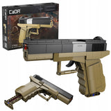 Konstrukcinis žaislas CADA GINKLAS GLOCK 17 MECHANINIS PISTOLETAS 338 DALYS + 5 ŠOVINIAI