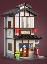 Statybiniai blokeliai CaDA PASTATAS IKAZAYA JAPONIŠKA UŽEIGA LED ŠVIESOS 1195 ELEMENTAI