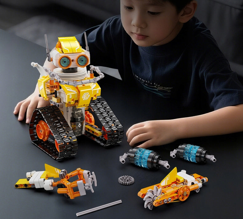 Statybiniai blokeliai CADA CODE ROBOT MODEL W.BOT RC Nuotoliniu būdu valdomas DUAL MODE 455 elementai