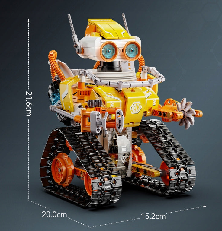 Statybiniai blokeliai CADA CODE ROBOT MODEL W.BOT RC Nuotoliniu būdu valdomas DUAL MODE 455 elementai