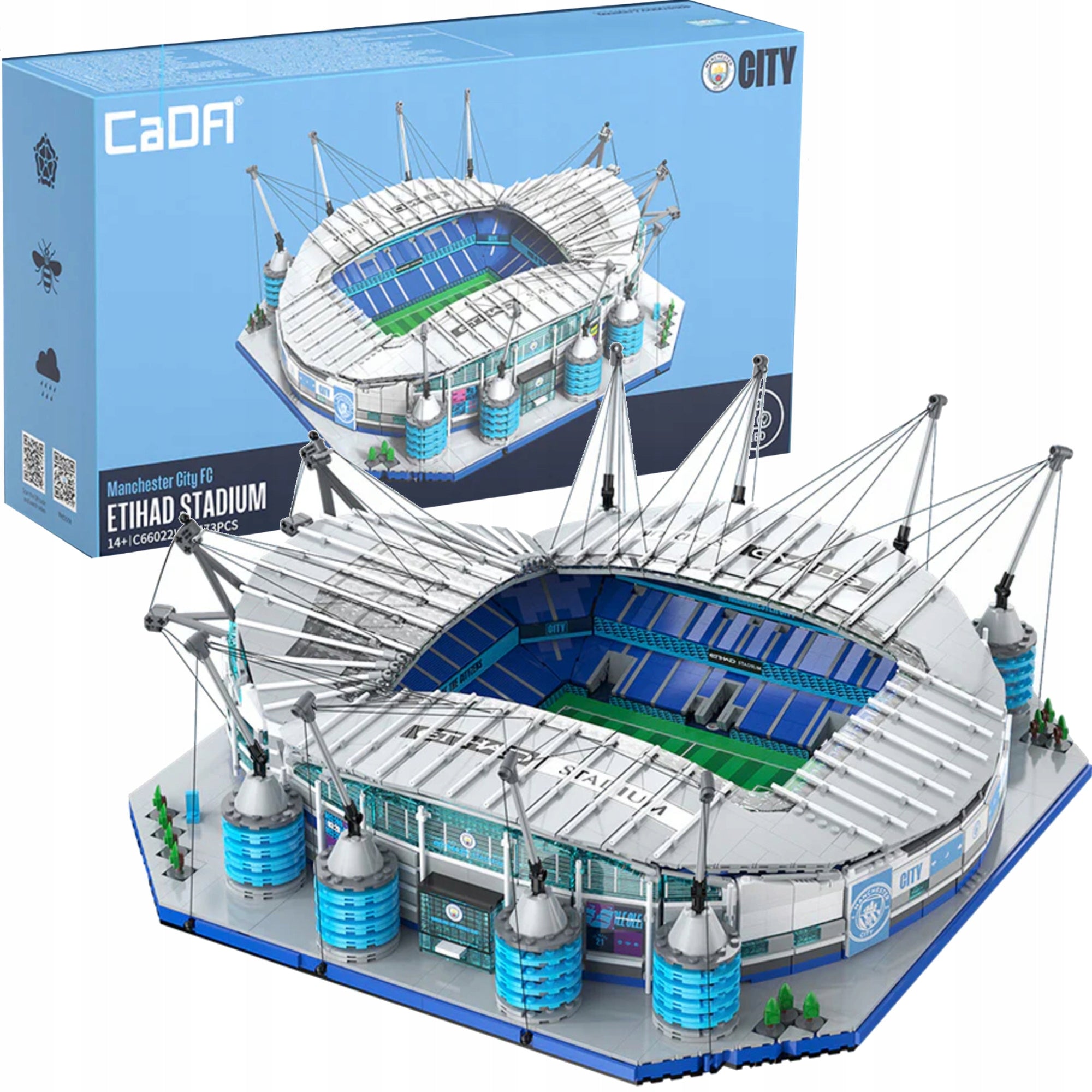 Konstruktorius CADA ETIHAD STADIUM MANCHESTER CITY 4473 EL. C66022W DIDELIS + LED