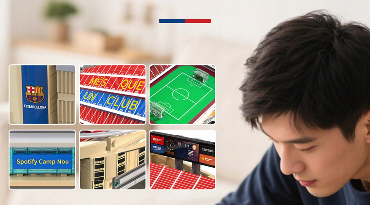 CaDA Statybinis konstruktorius FC Barcelona Camp Nou Spotify Stadionas 728 Detalės BARCA LA LIGA