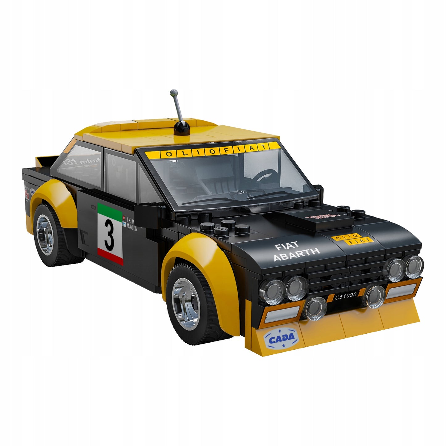 CADA FIAT ABARTH 131 nuotoliniu būdu valdomas automobilis DUAL MODE RC, 216 det.