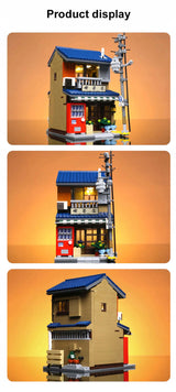 Konstruktorius CADA Japonijos arbatinė 1120 detalių, dovana su LED