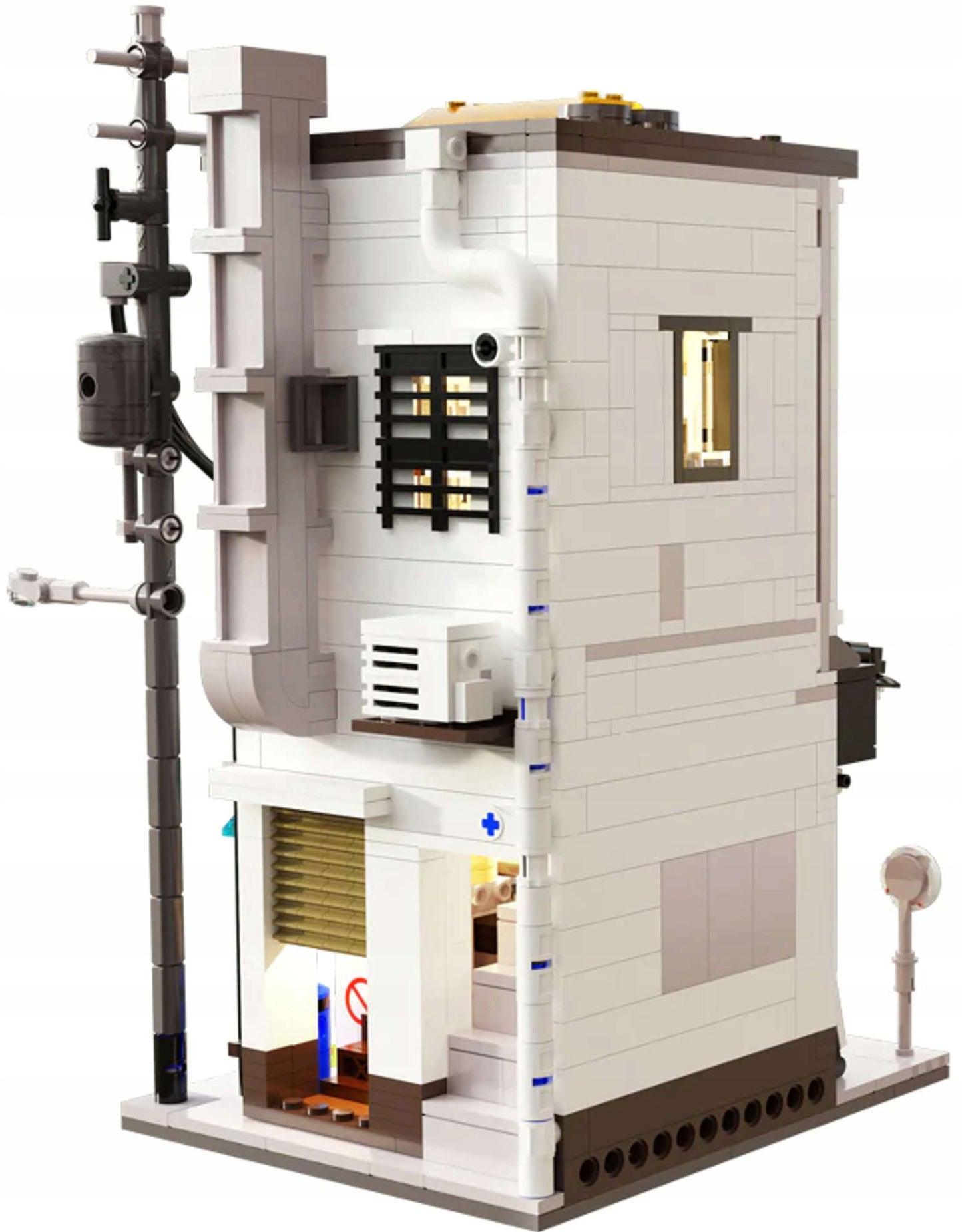 Konstruktorius CaDA Japoniškas bandelių parduotuvės "Bun Shop" pastatas, LED apšvietimas, 1108 detalės.