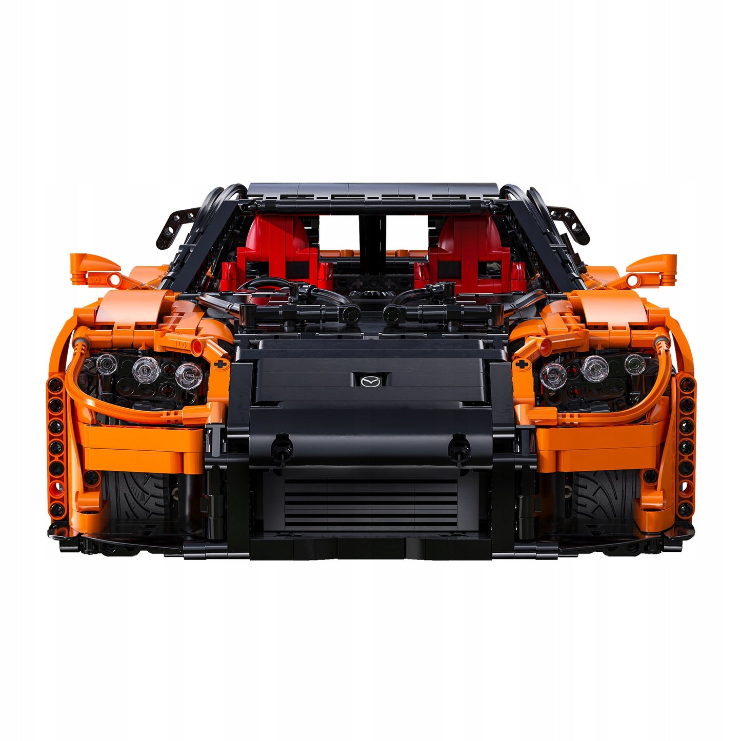 Statybiniai blokeliai CaDA MAZDA RX-7 VEILSIDE komplektas, nuotoliniu būdu valdomas 3305 dalys. RC + LED