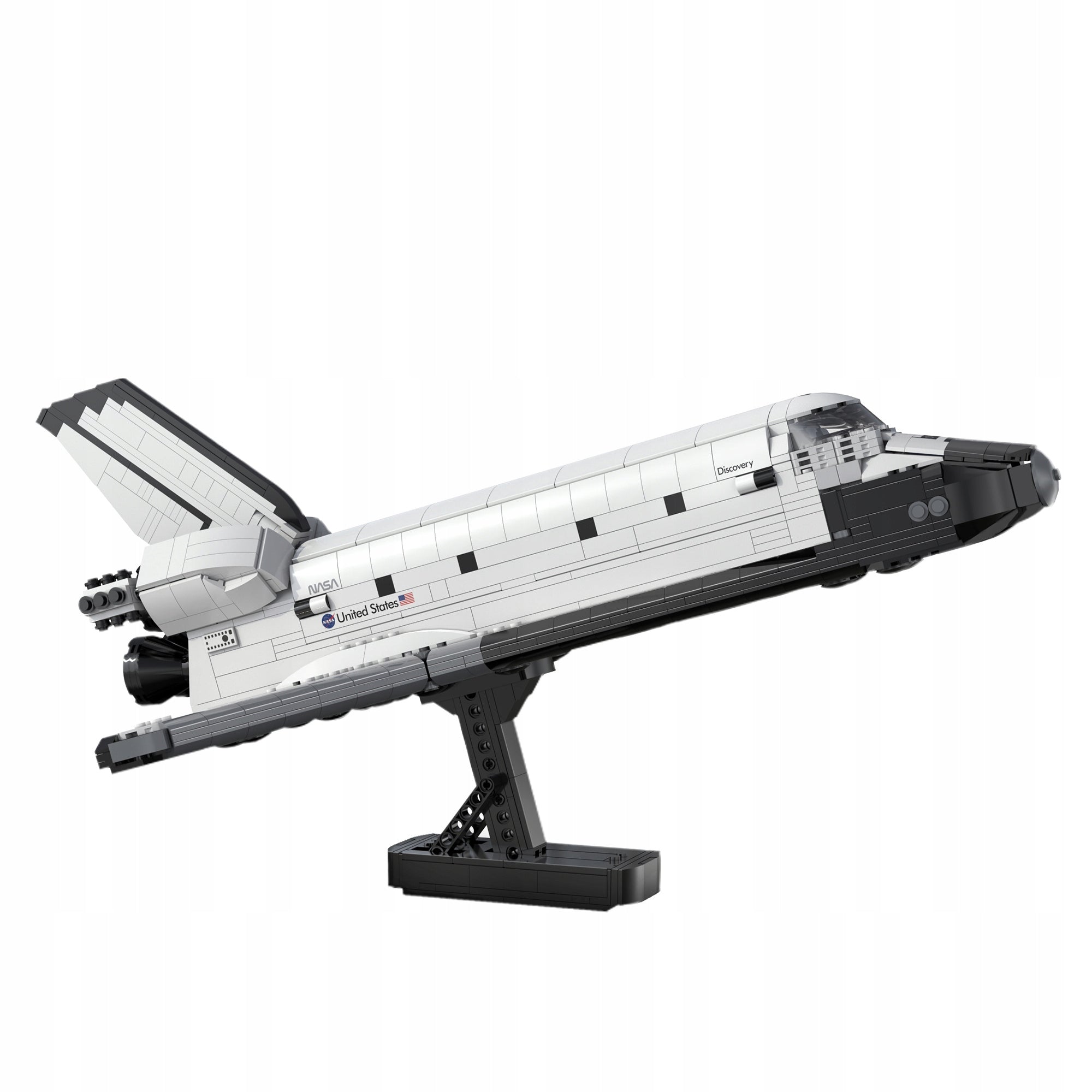 Statybiniai blokeliai CaDA NASA modelis KOSMINĖ ŠAUDYKLĖ DISCOVERY SPACE SHUTTLE 1827 elementai.