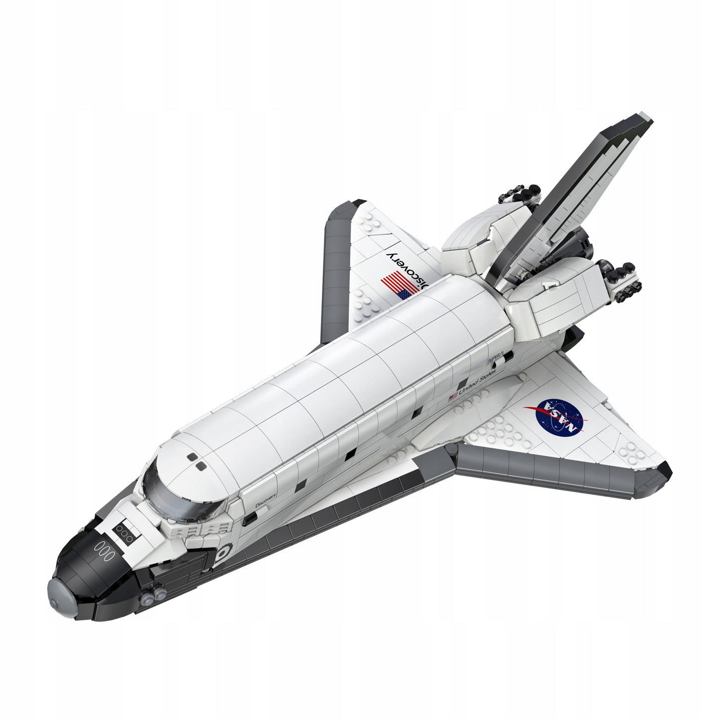Statybiniai blokeliai CaDA NASA modelis KOSMINĖ ŠAUDYKLĖ DISCOVERY SPACE SHUTTLE 1827 elementai.