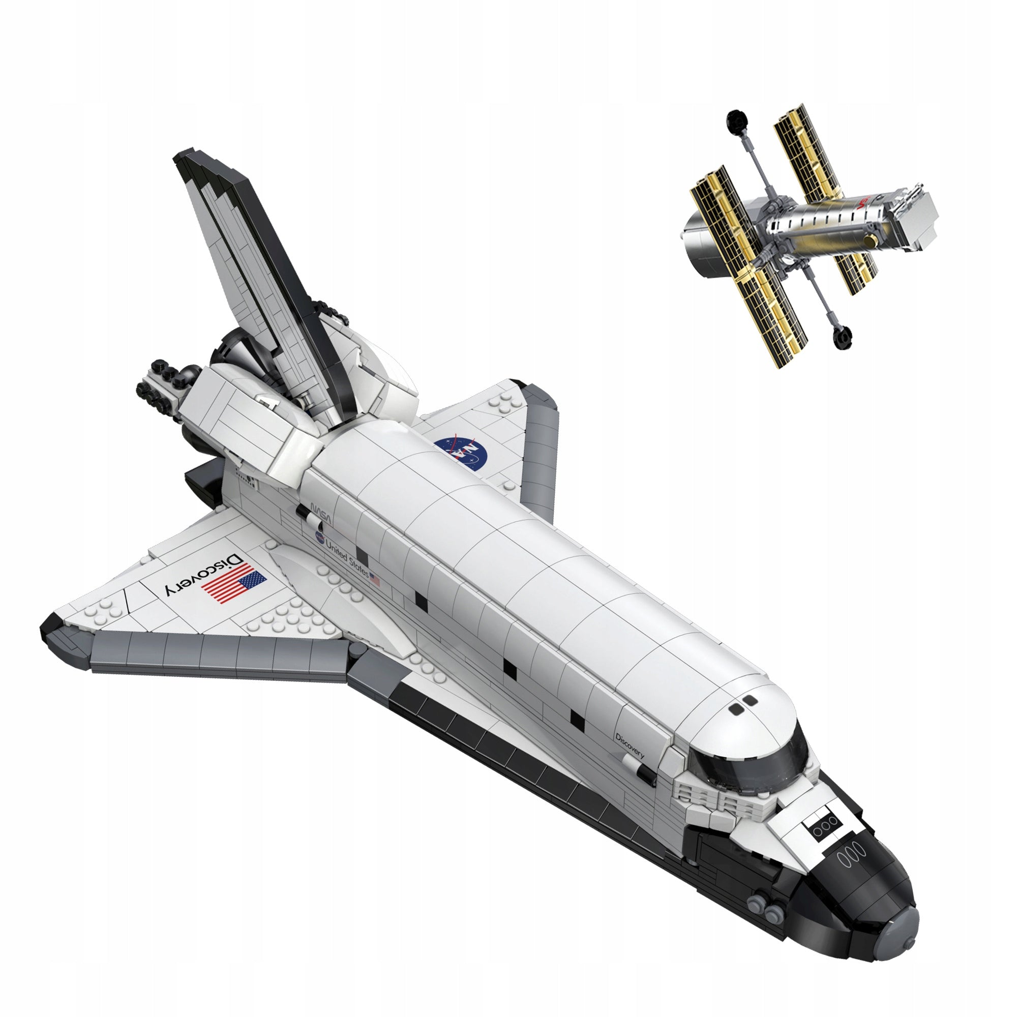 Statybiniai blokeliai CaDA NASA modelis KOSMINĖ ŠAUDYKLĖ DISCOVERY SPACE SHUTTLE 1827 elementai.