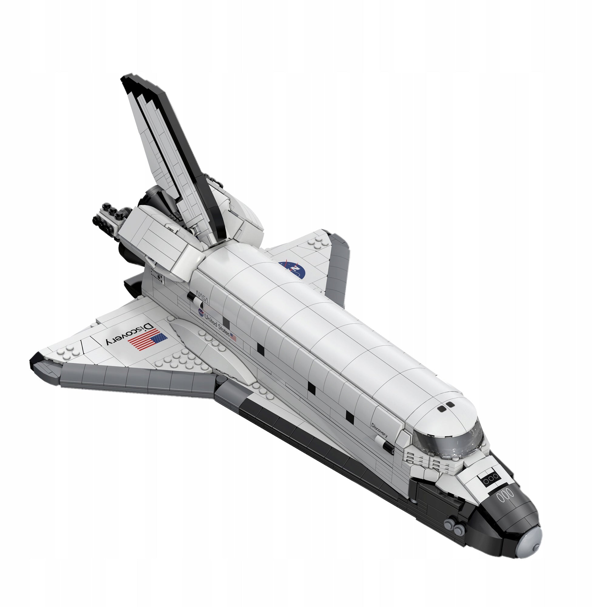 Statybiniai blokeliai CaDA NASA modelis KOSMINĖ ŠAUDYKLĖ DISCOVERY SPACE SHUTTLE 1827 elementai.